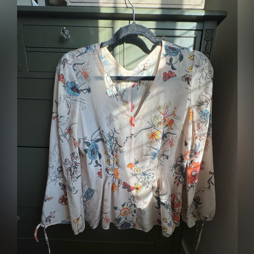 Rebecca Taylor Multicolor Floral Blouse